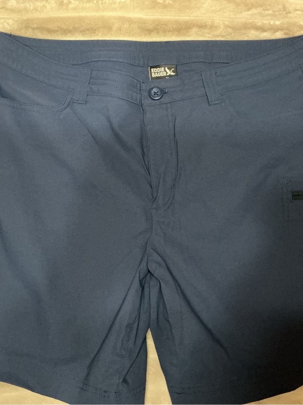 Eddie Bauer Women’s Dark Blue Flat Front Stretch Shorts